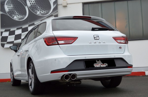 76mm Single-Anlage mit Klappensteuerung, Seat Leon 5F ST inkl. FR